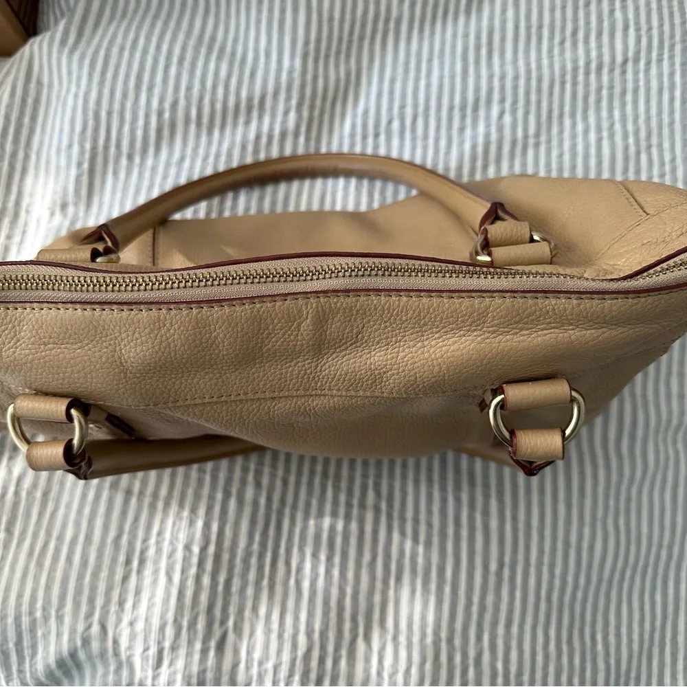 Kate Spade Teegan Berkshire Shoulder Bag Purse Pebble Leather Cafe Tan Beige